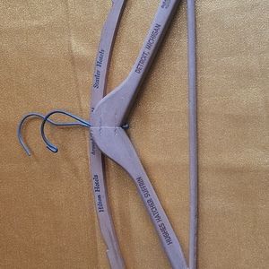 Vintage wooden clothes hangers